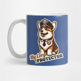 Corgi Police Mug